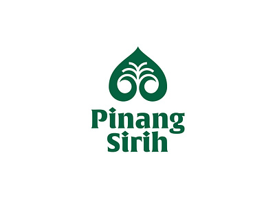 Pinang Sirih Logo areca nut tree betel leaf branding graphic design leaf logo negative space nut tree palm tribal