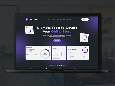 Sales Landing page design firqah firqah lab firqal management online business online shop online store online tools sales sales dashboard sales landing page shop landing page shop management ui uiux web design website