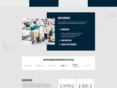 Textile Industry Website 3d animation branding ecommerce elementor graphic design ui woocommerce wordpress