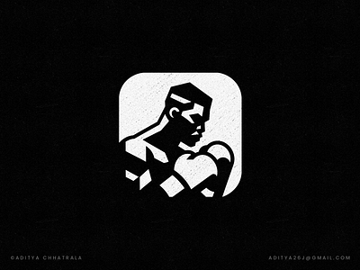 Boxer - Game app icon concept sketch, Logo Design app boxer boxing branding fighter game gaming growth icon identity logo logo design logo designer mascot minimal modern sports win winner wrestling