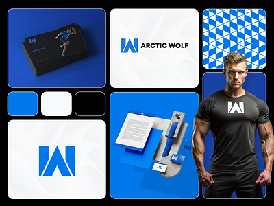 Arctic Wolf \\ animation bento branding custom logo fitness logo graphic design logo logo designer logomark logos motion graphics