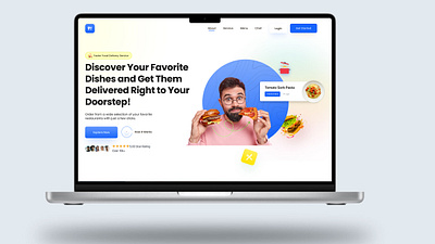 Food Delivery Landing Page adobe xd branding design figma graphic design illustration landing page logo ui ux