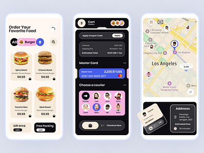 Food Delivery Mobile App appdesign cleandesign digitaldesign figmadesign foodapp fooddeliveryapp interactiondesign interfacedesign minimaldesign mobileappdesign mobileinterface mobileui ordertracking productdesign ui uidesign uiux userexperience uxdesign visualdesign