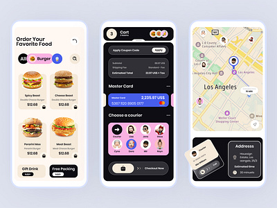 Food Delivery Mobile App appdesign cleandesign digitaldesign figmadesign foodapp fooddeliveryapp interactiondesign interfacedesign minimaldesign mobileappdesign mobileinterface mobileui ordertracking productdesign ui uidesign uiux userexperience uxdesign visualdesign