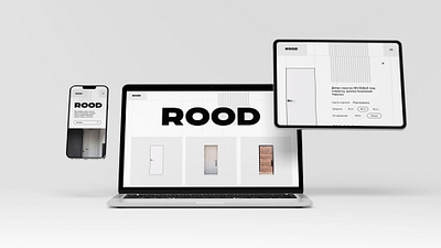 website for the company "rood" branding design graphic design logo site ui ux web web design