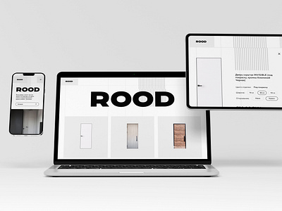 website for the company "rood" branding design graphic design logo site ui ux web web design