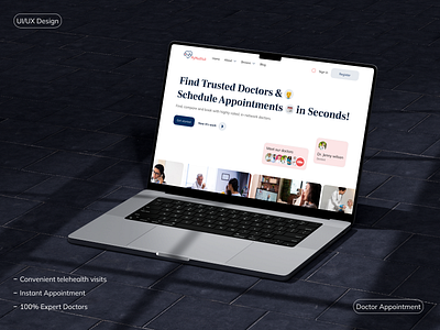 Doctor Appointments Web Design appointment design doctor website doctors health healthcare ui landing apge medical consultancy patient schedule ui uidesign uiux ux virtual virtual care web web design website