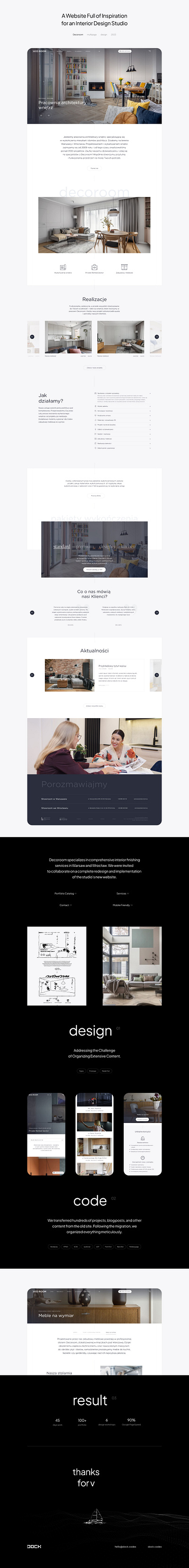 A Website Full of Inspiration for an Interior Design Studio design high contrasts interface interior design minimalistic ui ux webdesign website