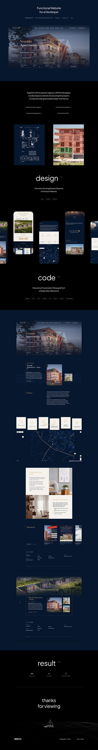 Functional Website for a Developer company website development housing interface rental ui ux webdesign