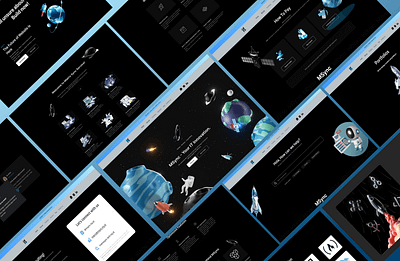 MSync Website 1 appdesign astrounot bluewebsite freelancer frontend landing page portfolios space ui uiuxdesigner websitedesigner websitedeveloper