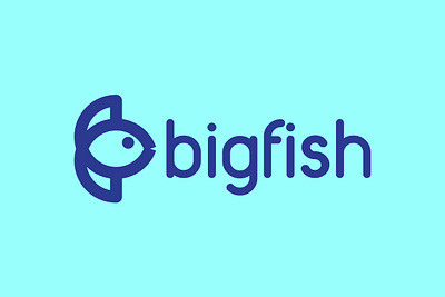 BIG FISH LOGO DESIGN adobe illustrator brand brand design brand identity branding fish fish logo logo logo design minimalist logo portfolio simple logo