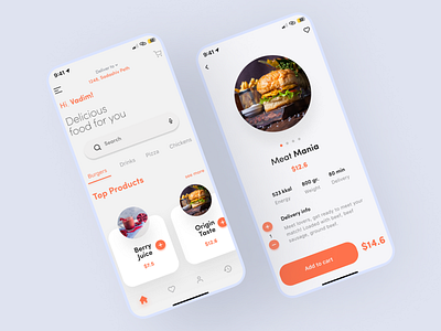 UI Design Challenge design food app mobile app screens ui