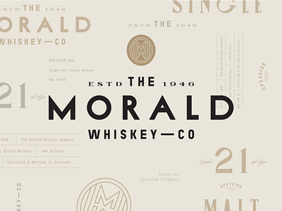 The Morald Whiskey Co. Branding and Packaging Design / Whiskey 3d alcohol beer branding branding agency design emblem graphic design illustration label logo logo design logotype morald packaging packaging design typography ui whiskey whiskey branding and packaging