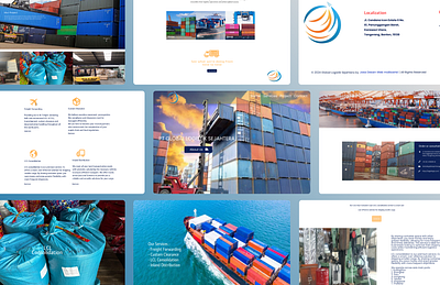 Logistic Company Design Web companyprofile copywriting graphic design logistic uiuxdesign webdesigner webdeveloper webdevelopment website websiteresponsive