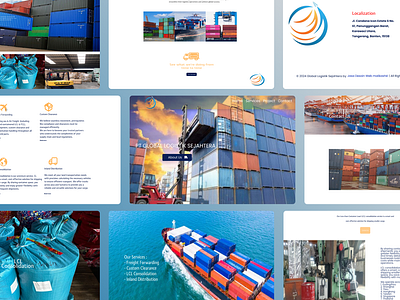 Logistic Company Design Web companyprofile copywriting graphic design logistic uiuxdesign webdesigner webdeveloper webdevelopment website websiteresponsive