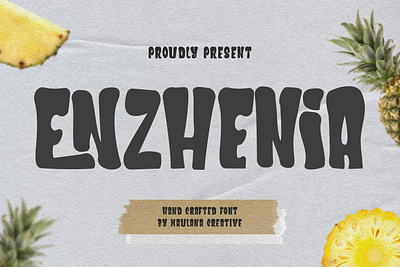 Enzhenia Stylish Display Font animation branding design font fonts graphic design illustration logo nostalgic