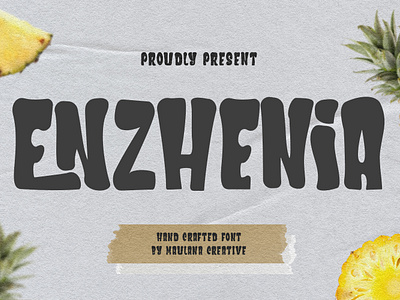 Enzhenia Stylish Display Font animation branding design font fonts graphic design illustration logo nostalgic