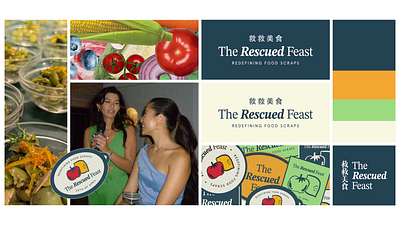 The Rescued Feast - Event Campaign & Brand Design Development bento brand design branding creative design event graphic graphic design illustration logo stickers