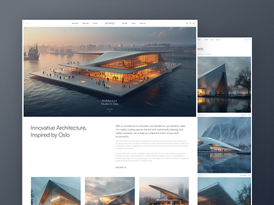 Ayano - Architecture Website Template blog branding design ecommerce illustration template ui webdesign webflow website