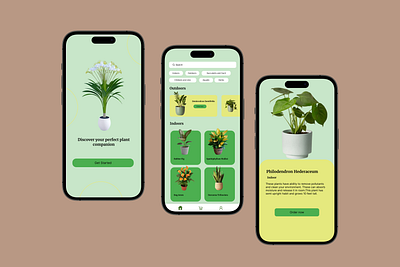 Plantopia || Plant Shop App UI Design app design app ui design e commerce mobile ui nature plant app ui user interface