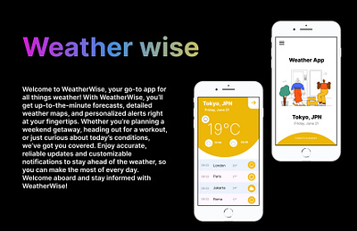 Weather wise graphic design ui