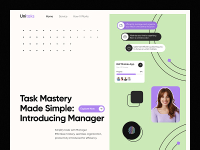 Task Management Saas Website b2b crm design header homepage landing page planning website project management landing page saas saas landing page saas product saas website task management to do website ui ux web web design web3 website