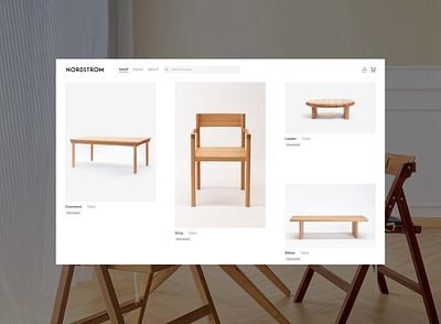 Minimalistic Furniture Website agency branding clean design furniture landingpage minimal minimalistic ui ux