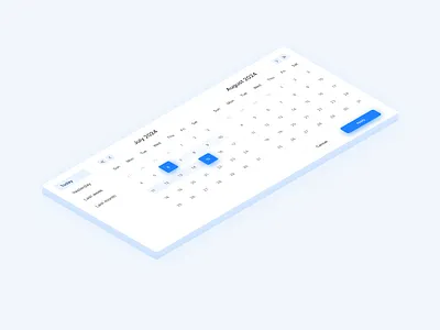 Date Picker UI Component app ui design calender design calender ui design clean ui design date picker date picker ui design minimal ui design ui design ui ux design web ui