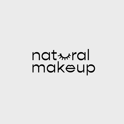 natural makeup branding logo