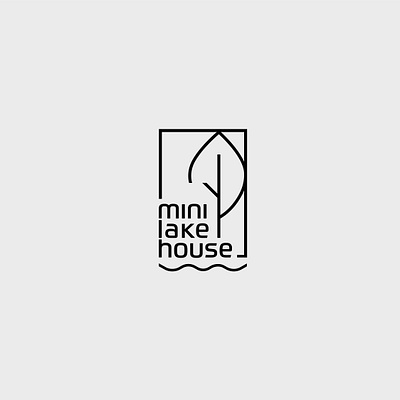 mini lake house branding logo