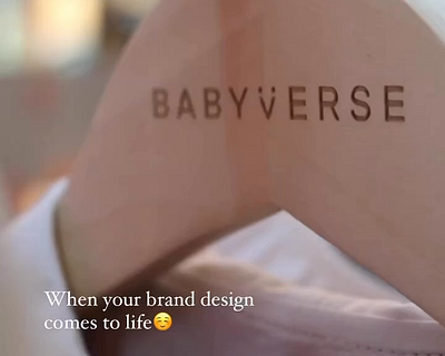 Babyverse Brand Design Development baby baby brand brand brand book brand design branding creative design graphic design kids clothing logo print typography uxui