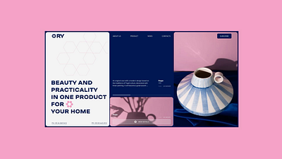 Creative Website For Clay Products agency animation clay design digital elementor framer interface landing motion graphics page pink product website