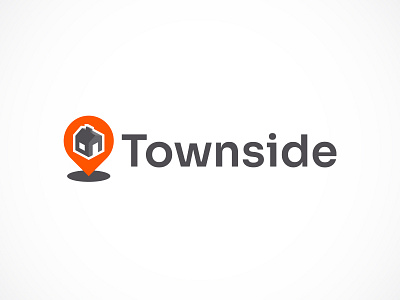 Townside Logo app logo branding graphic design house logo logo design logo designer logo mark logotype pointer real estate