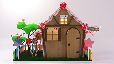 Candy House 3d branding candy house graphic design logo motion graphics