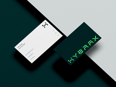 Hybrax – Business Card Branding brand identity branding business card graphic design logo visual identity