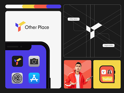 Other Place - Branding for the flight booking app brand idenity branding graphic design logo logo design logo maker logodesigner modren logo visual identity