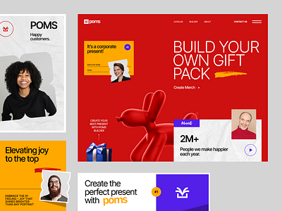 Website for a Consumer Product ✦ Poms design interface product service startup ui ux web website