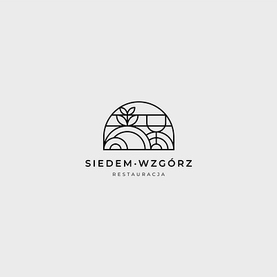 Siedem wzgórz branding logo