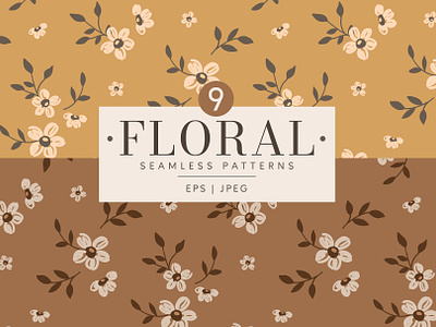 Boho floral patterns