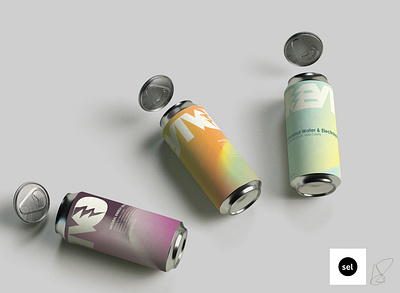 Natural energy drink packaging branding graphic design