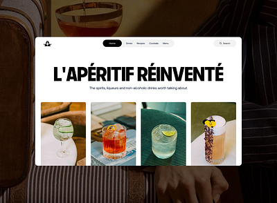 Liquor Website Exploration agency branding design drink landingpage liquor