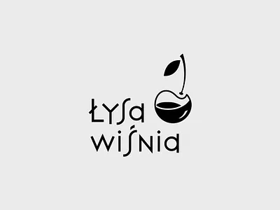 Łysa wiśnia branding logo