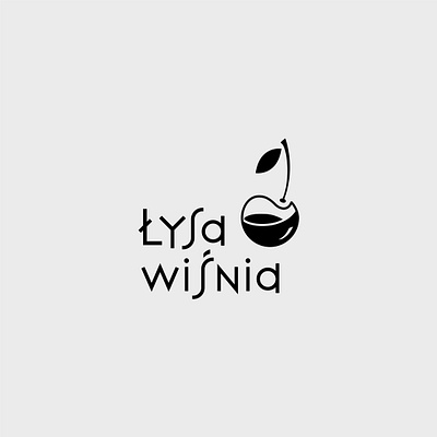 Łysa wiśnia branding logo