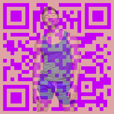 Nick's Custom QR-Code branding graphic design