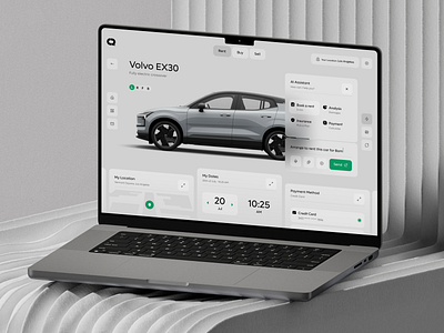 Car Rent AI Assistant Dashboard app assistant auto car crm dashboard design interface product saas ui ux vehicle web