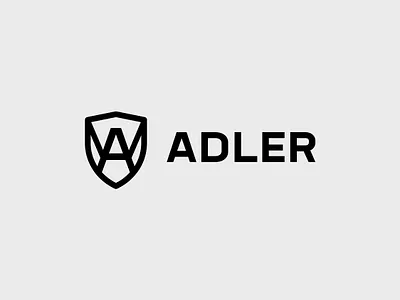 ADLER branding eagle logo security shield