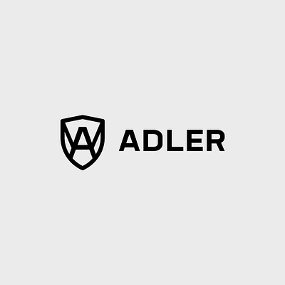 ADLER branding eagle logo security shield