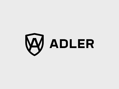 ADLER branding eagle logo security shield