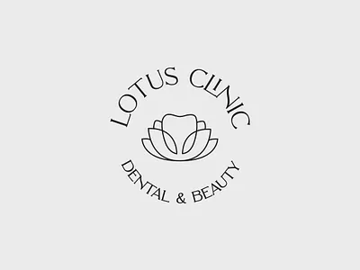 Lotus clinic beauty branding clinic dental logo lotus spa