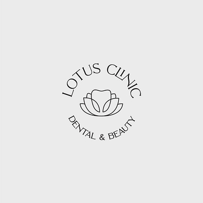 Lotus clinic beauty branding clinic dental logo lotus spa